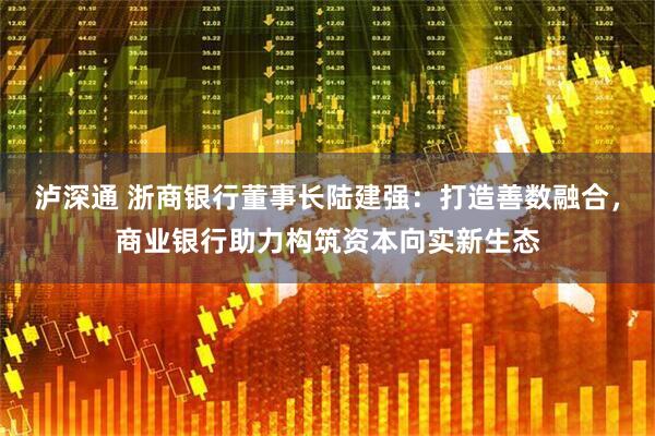 泸深通 浙商银行董事长陆建强：打造善数融合，商业银行助力构筑资本向实新生态